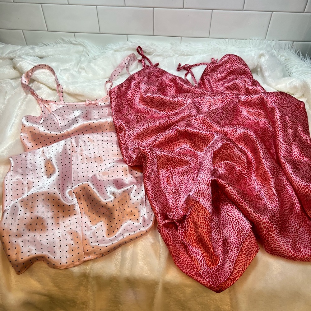 Pair of nightgown slip dresses by Morgan Taylor Intimates, Small